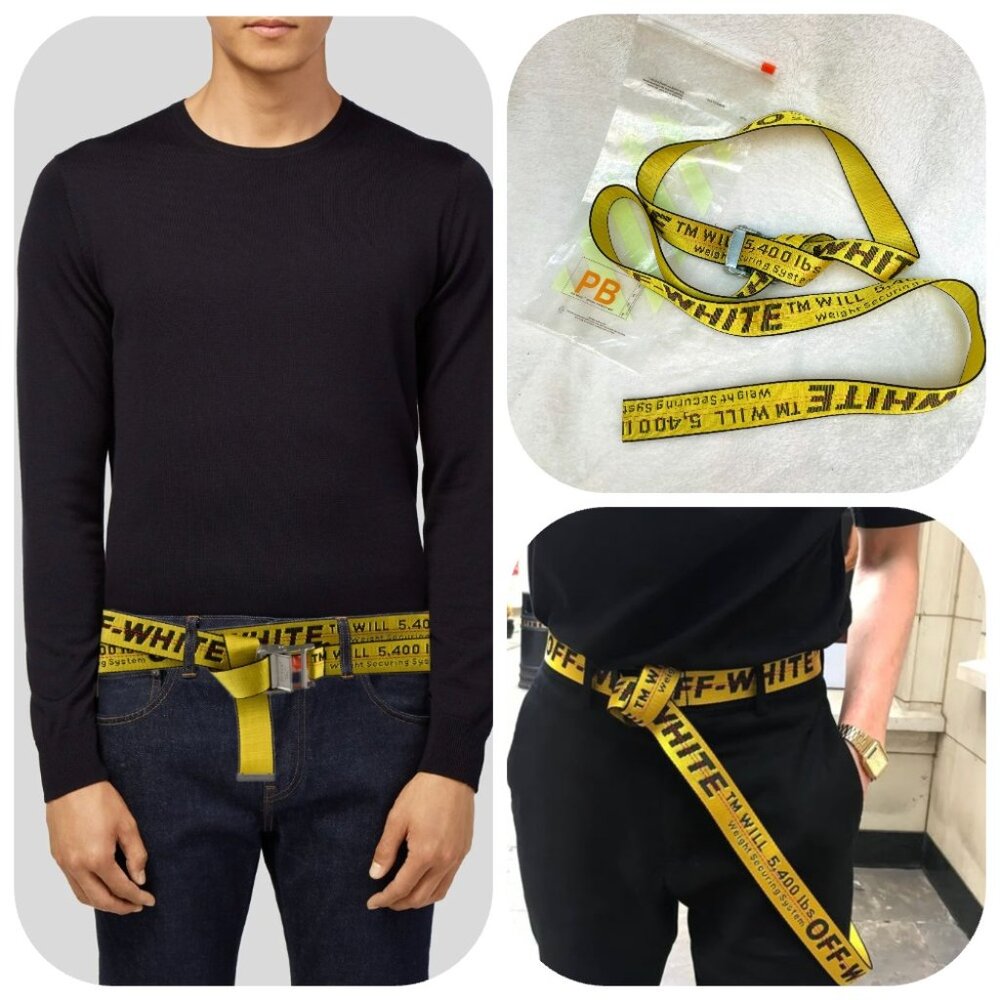 Off-White Classic Industrial Web Logo Belt